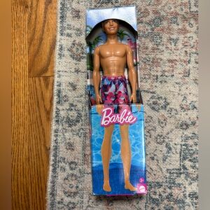 Barbie Ken Doll in Blue and Pink Swimwear